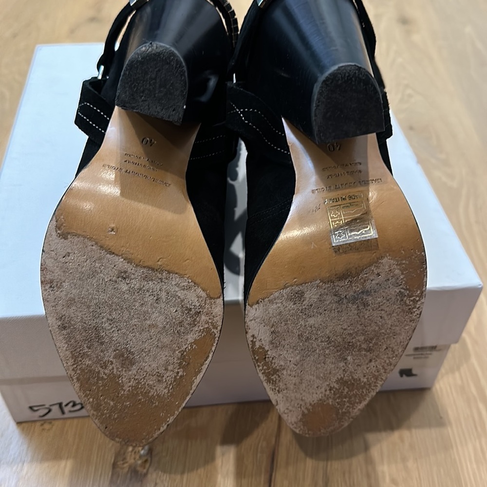 Isabel Marant Rawson Black Suede Ankle Boot - Picture 6 of 10